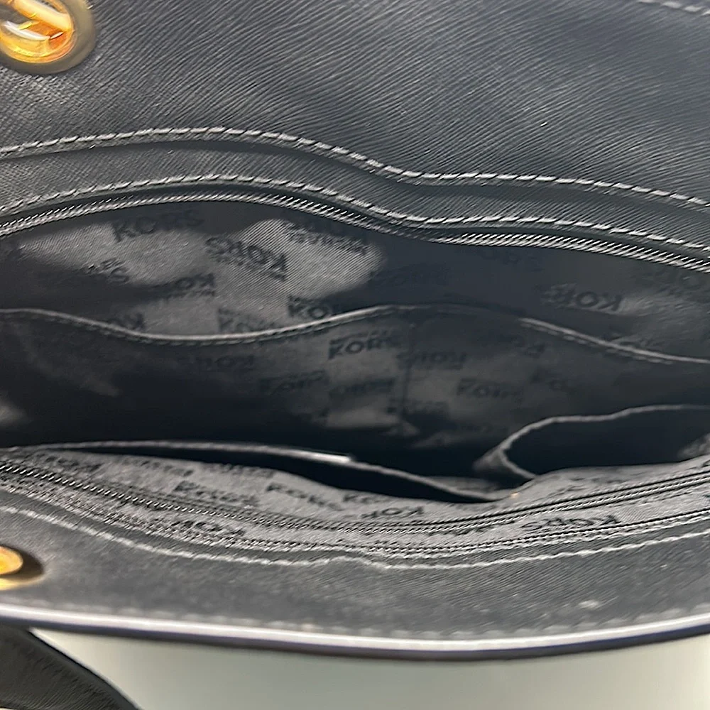 Michael Kors Gorgeous Large Black Danville Leather Tote Bag 💼 - Picture 6 of 6